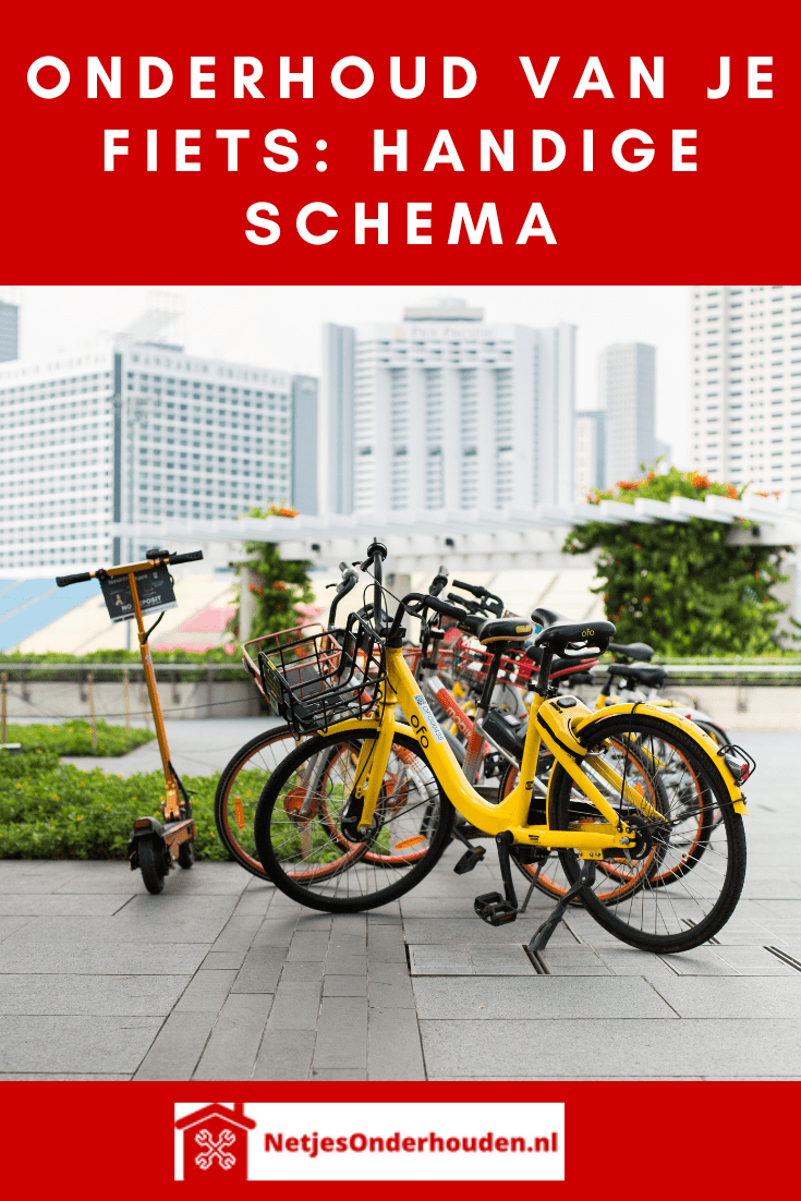 Pinterest Onderhoud van je fiets handige schema