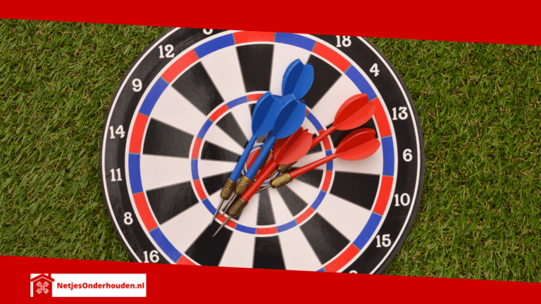 Tip 2 Een dartbord mag nooit nat worden